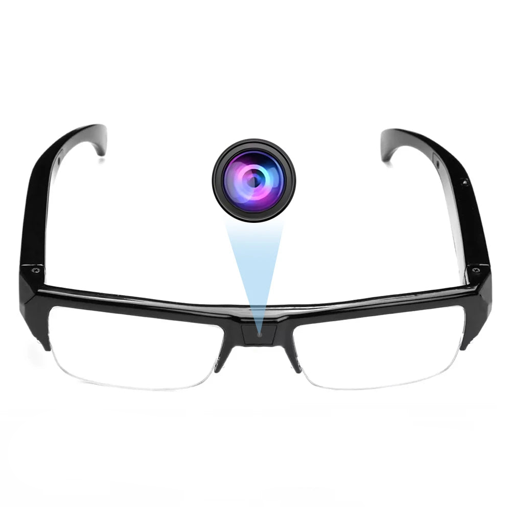 Spy Glasses---1080P HD Mini Camera Glasses Wearable DVR Video Recorder Black