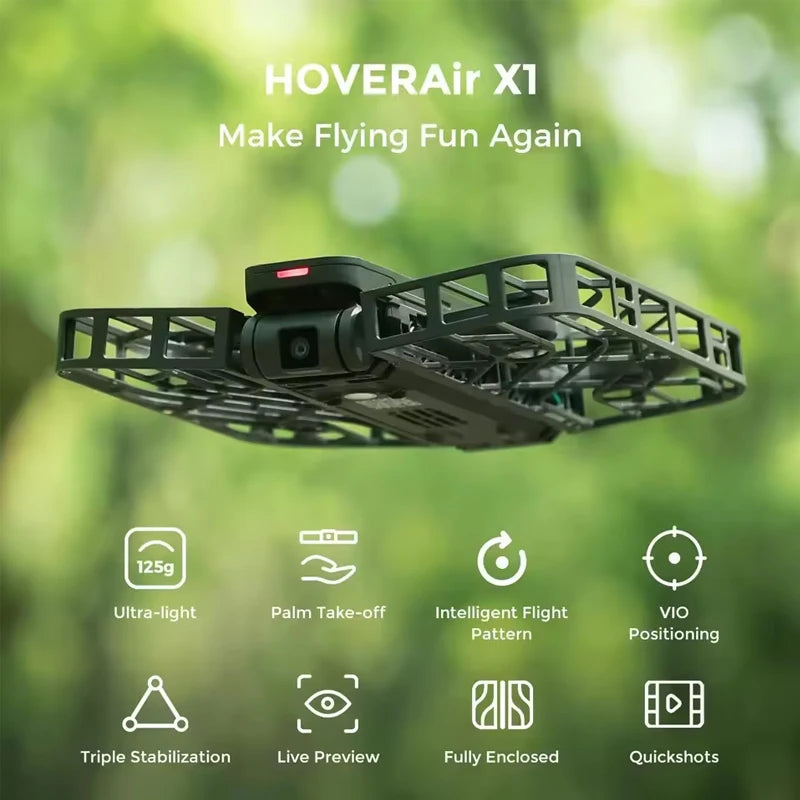 Hover X1 Self-Flying Drone (With Follow Me Mode)HD Video