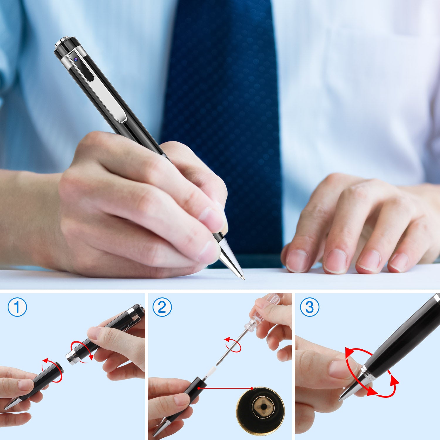 Hidden Camera Pen -1080P HD Mini DV DVR Camcorder